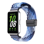 สายรัดนาฬิกาไนลอนถักแบบหัวเข็มขัดแม่เหล็ก สำหรับ Samsung Galaxy Fit3