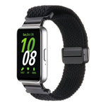 สายรัดนาฬิกาไนลอนถักแบบหัวเข็มขัดแม่เหล็ก สำหรับ Samsung Galaxy Fit3
