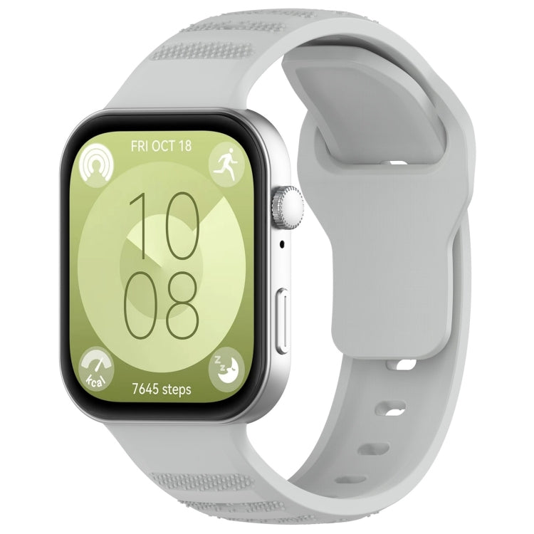 Wavy Dot Texture Silicone Sports Watch Band, For Huawei Watch Fit 3