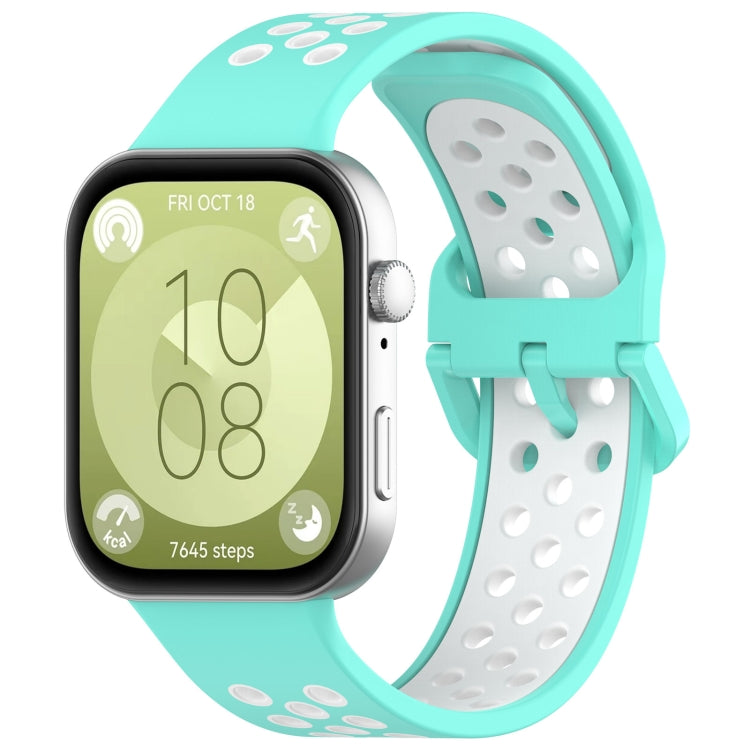 Two Color Silicone Sports Watch Band, For Huawei Watch Fit 3