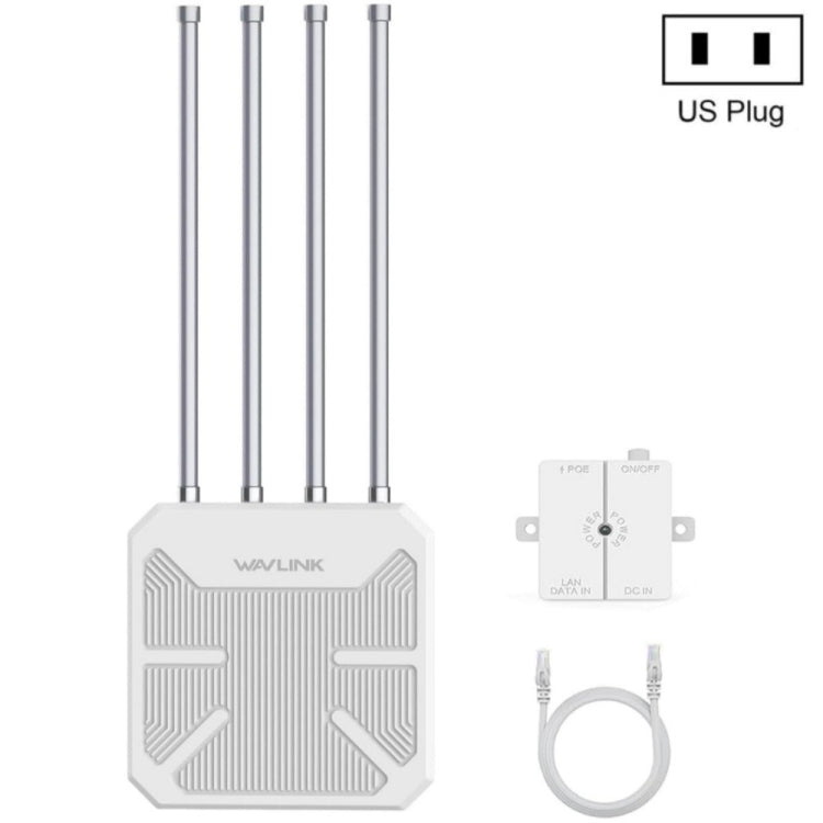 เราเตอร์ไร้สายกันน้ำกลางแจ้ง WAVLINK WN573HX3 AX3000 สองย่านความถี่ ปลั๊กสหรัฐอเมริกา ปลั๊กสหราชอาณาจักร ปลั๊กยุโรป ปลั๊กออสเตรเลีย