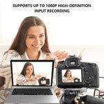 C30 การ์ดจับภาพวิดีโอ HD อลูมิเนียมอัลลอย USB ตัวผู้เป็น HDMI ตัวเมีย สำหรับสตรีมเกมสด, C30