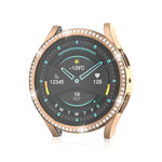 เคสป้องกันนาฬิกา PC กลวงเพชรเดี่ยว สำหรับ Samsung Galaxy Watch 7 40 มม.
