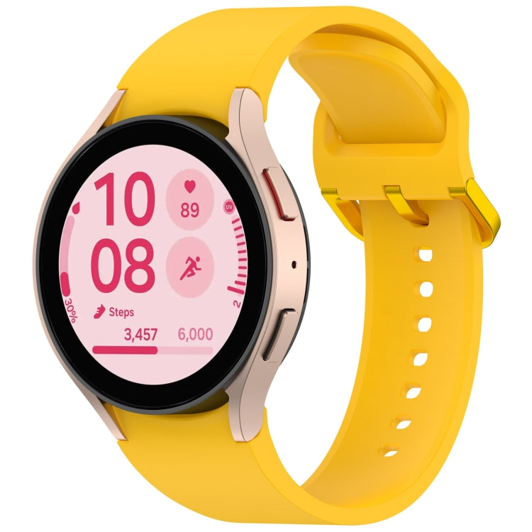 Solid Color Colorful Buckle Quick Release Silicone Watch Band, For Samsung Galaxy Watch FE 40mm, For Samsung Galaxy Watch 7 40 / 44mm