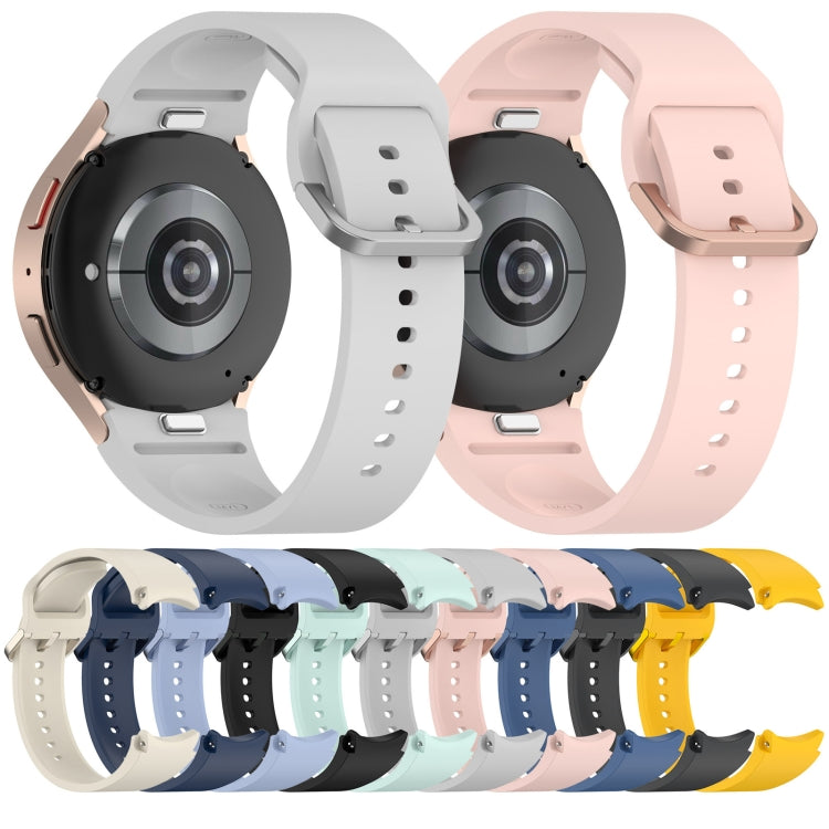 Solid Color Colorful Buckle Quick Release Silicone Watch Band, For Samsung Galaxy Watch FE 40mm, For Samsung Galaxy Watch 7 40 / 44mm