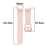 Solid Color Colorful Buckle Quick Release Silicone Watch Band, For Samsung Galaxy Watch FE 40mm, For Samsung Galaxy Watch 7 40 / 44mm
