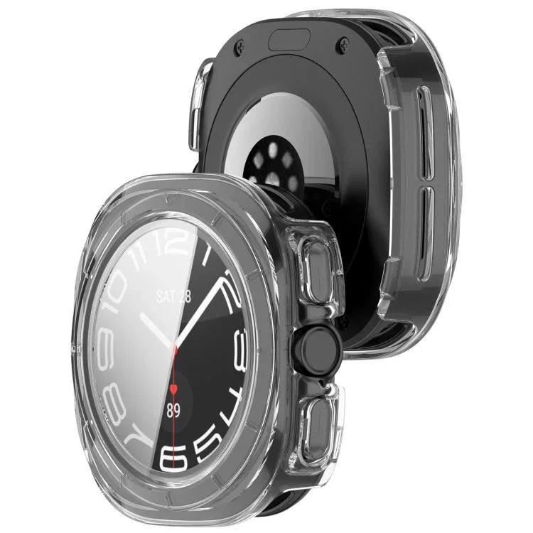 ฝาครอบป้องกันนาฬิกา PC กันน้ำแบบฟิล์มกระจกนิรภัยรวม สำหรับ Samsung Galaxy Watch Ultra 47 มม. / Ultra 2025, Samsung Galaxy Watch 7 44 มม., Samsung Galaxy Watch 7 40 มม.