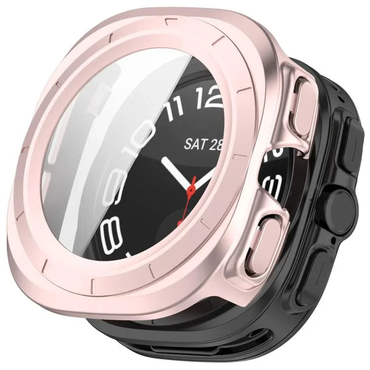 ฝาครอบป้องกันนาฬิกา PC กันน้ำแบบฟิล์มกระจกนิรภัยรวม สำหรับ Samsung Galaxy Watch Ultra 47 มม. / Ultra 2025, Samsung Galaxy Watch 7 44 มม., Samsung Galaxy Watch 7 40 มม.