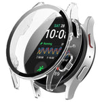ฝาครอบป้องกันนาฬิกา PC กันน้ำแบบฟิล์มกระจกนิรภัยรวม สำหรับ Samsung Galaxy Watch Ultra 47 มม. / Ultra 2025, Samsung Galaxy Watch 7 44 มม., Samsung Galaxy Watch 7 40 มม.
