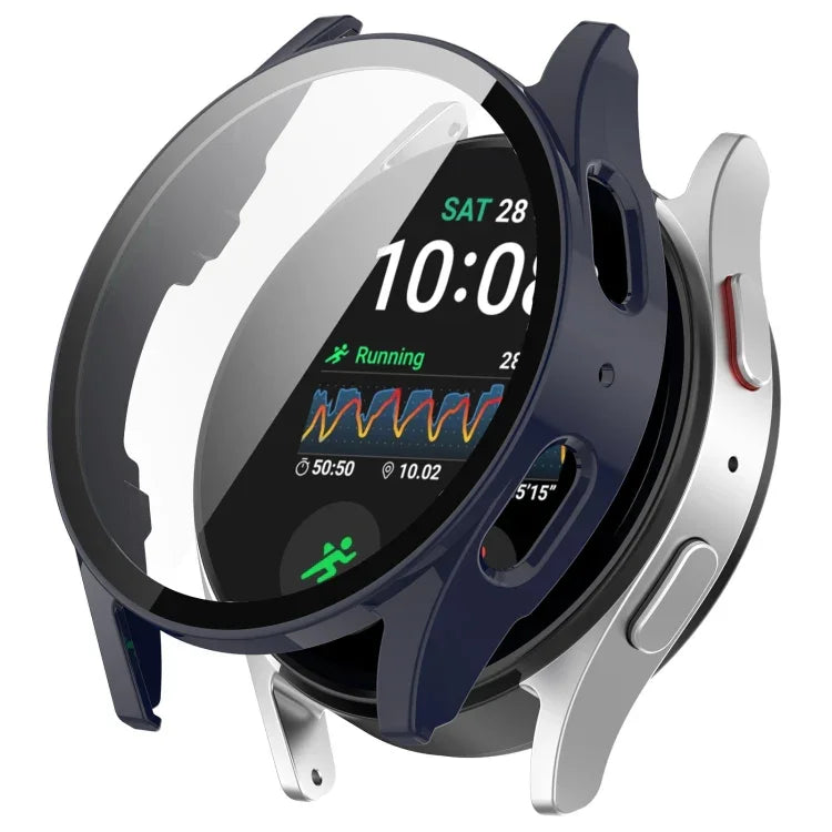 ฝาครอบป้องกันนาฬิกา PC กันน้ำแบบฟิล์มกระจกนิรภัยรวม สำหรับ Samsung Galaxy Watch Ultra 47 มม. / Ultra 2025, Samsung Galaxy Watch 7 44 มม., Samsung Galaxy Watch 7 40 มม.