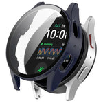 ฝาครอบป้องกันนาฬิกา PC กันน้ำแบบฟิล์มกระจกนิรภัยรวม สำหรับ Samsung Galaxy Watch Ultra 47 มม. / Ultra 2025, Samsung Galaxy Watch 7 44 มม., Samsung Galaxy Watch 7 40 มม.