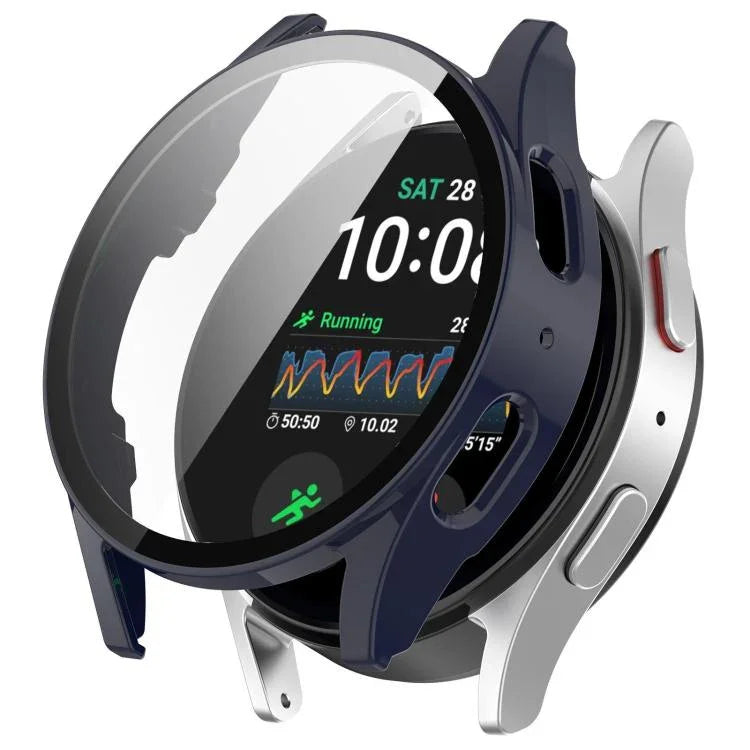 ฝาครอบป้องกันนาฬิกา PC กันน้ำแบบฟิล์มกระจกนิรภัยรวม สำหรับ Samsung Galaxy Watch Ultra 47 มม. / Ultra 2025, Samsung Galaxy Watch 7 44 มม., Samsung Galaxy Watch 7 40 มม.