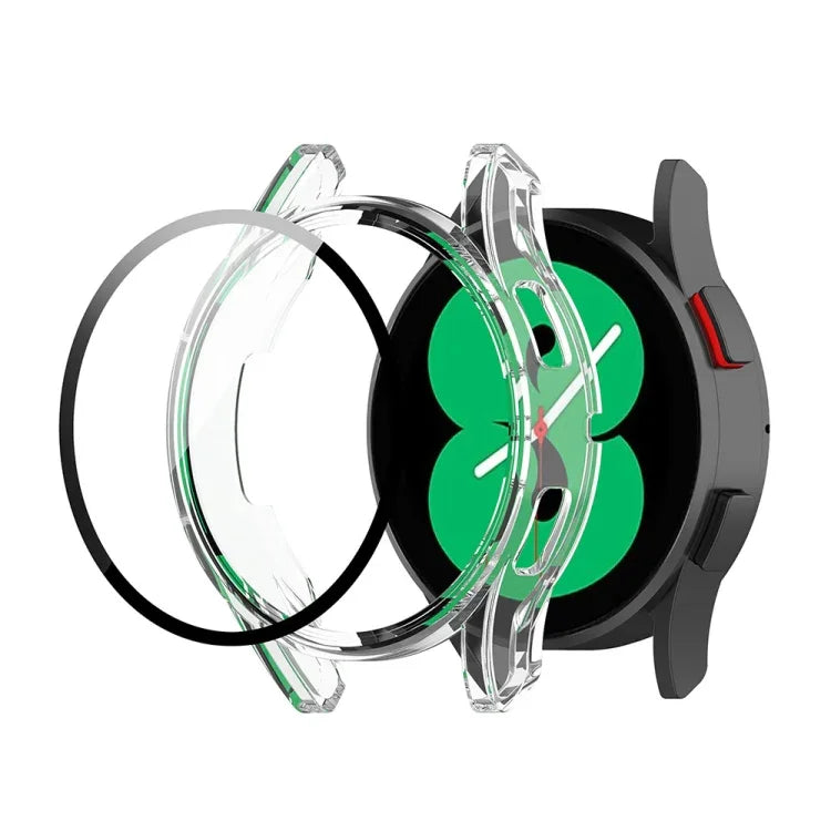 เคสป้องกันนาฬิกาแบบรวมฟิล์มกระจกนิรภัย PC สำหรับ Samsung Galaxy Watch FE 40 มม.