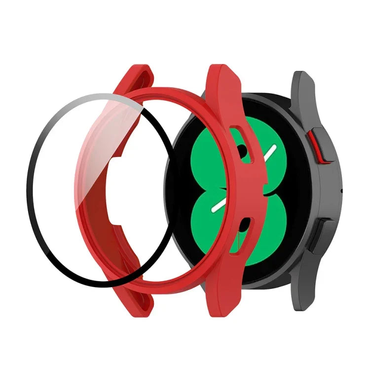 เคสป้องกันนาฬิกาแบบรวมฟิล์มกระจกนิรภัย PC สำหรับ Samsung Galaxy Watch FE 40 มม.