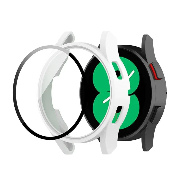 เคสป้องกันนาฬิกาแบบรวมฟิล์มกระจกนิรภัย PC สำหรับ Samsung Galaxy Watch FE 40 มม.