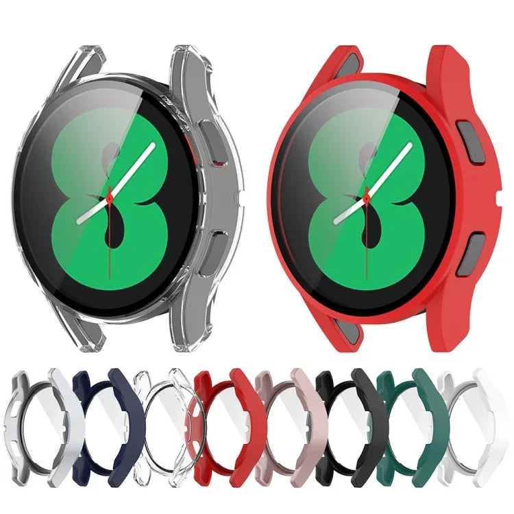 เคสป้องกันนาฬิกาแบบรวมฟิล์มกระจกนิรภัย PC สำหรับ Samsung Galaxy Watch FE 40 มม.