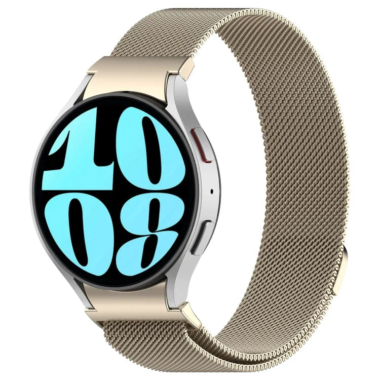 สายรัดนาฬิกาเหล็กสแตนเลสแบบปลดล็อกแม่เหล็ก Milan สำหรับ Samsung Galaxy Watch FE 40 มม., Samsung Galaxy Watch 7 40 / 44 มม.