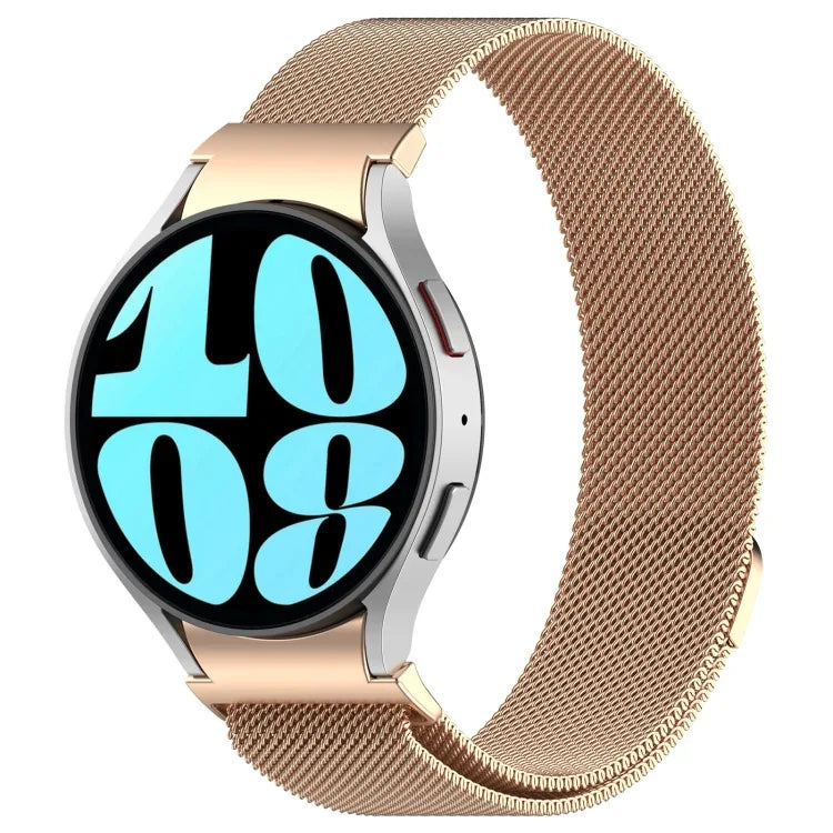 สายรัดนาฬิกาเหล็กสแตนเลสแบบปลดล็อกแม่เหล็ก Milan สำหรับ Samsung Galaxy Watch FE 40 มม., Samsung Galaxy Watch 7 40 / 44 มม.