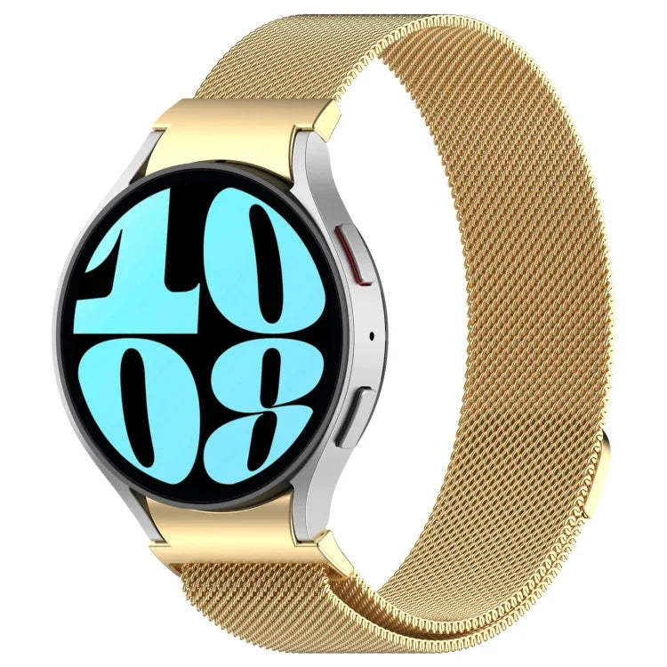 สายรัดนาฬิกาเหล็กสแตนเลสแบบปลดล็อกแม่เหล็ก Milan สำหรับ Samsung Galaxy Watch FE 40 มม., Samsung Galaxy Watch 7 40 / 44 มม.