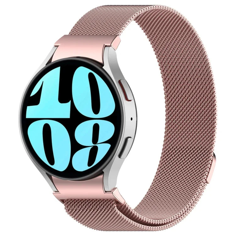 สายรัดนาฬิกาเหล็กสแตนเลสแบบปลดล็อกแม่เหล็ก Milan สำหรับ Samsung Galaxy Watch FE 40 มม., Samsung Galaxy Watch 7 40 / 44 มม.