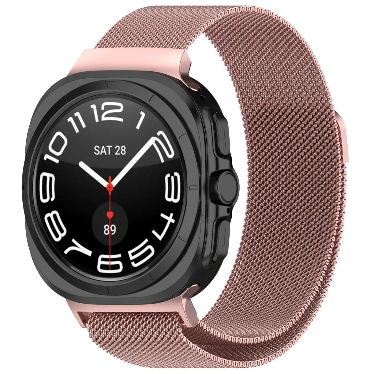 สายรัดนาฬิกาโลหะสแตนเลสแม่เหล็กมิลาน สำหรับ Samsung Galaxy Watch Ultra 47 มม.