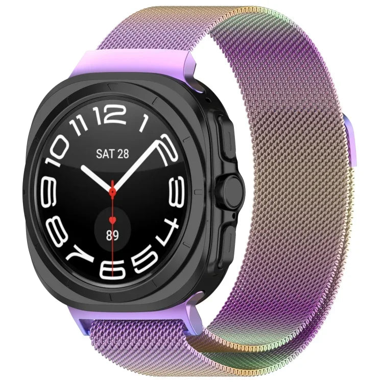 สายรัดนาฬิกาโลหะสแตนเลสแม่เหล็กมิลาน สำหรับ Samsung Galaxy Watch Ultra 47 มม.