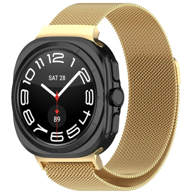 สายรัดนาฬิกาโลหะสแตนเลสแม่เหล็กมิลาน สำหรับ Samsung Galaxy Watch Ultra 47 มม.