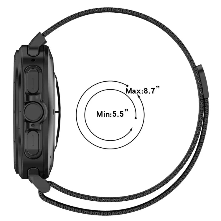 สายรัดนาฬิกาโลหะสแตนเลสแม่เหล็กมิลาน สำหรับ Samsung Galaxy Watch Ultra 47 มม.