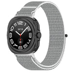 For Galaxy Watch Ultra2 2026 / 2025 / 1 2024 Loop Nylon Hook and Loop Fastener Watch Band, Black, Blue Ocean, Rainbow, Seashell Color, Sea Blue, Gray Blue, Khaki Yellow, Dark Blue, Lime