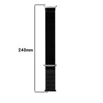 For Galaxy Watch Ultra2 2026 / 2025 / 1 2024 Loop Nylon Hook and Loop Fastener Watch Band, Black, Blue Ocean, Rainbow, Seashell Color, Sea Blue, Gray Blue, Khaki Yellow, Dark Blue, Lime