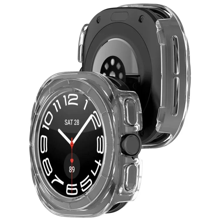 ฝาครอบป้องกันนาฬิกา PC กลวงครึ่งตัว สำหรับ Samsung Galaxy Watch Ultra 47mm / Ultra 2025, สำหรับ Samsung Galaxy Watch 7 44mm, สำหรับ Samsung Galaxy Watch 7 40mm