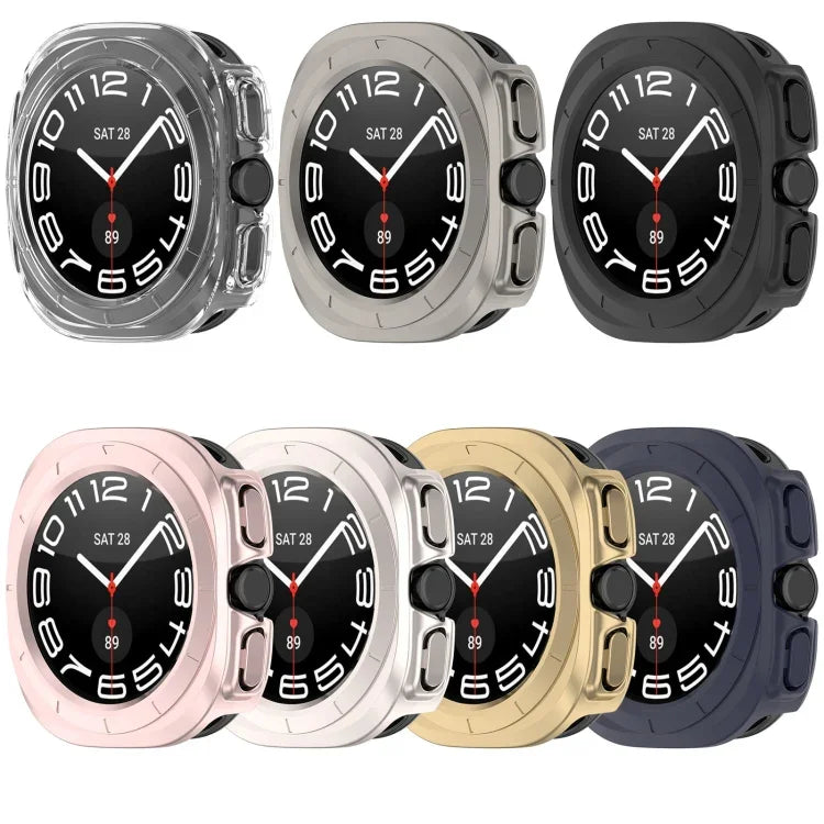 ฝาครอบป้องกันนาฬิกา PC กลวงครึ่งตัว สำหรับ Samsung Galaxy Watch Ultra 47mm / Ultra 2025, สำหรับ Samsung Galaxy Watch 7 44mm, สำหรับ Samsung Galaxy Watch 7 40mm