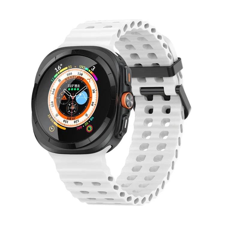 สายซิลิโคนรูสองแถวลายมหาสมุทร สำหรับ Samsung Galaxy Watch Ultra 47mm / Ultra 2025