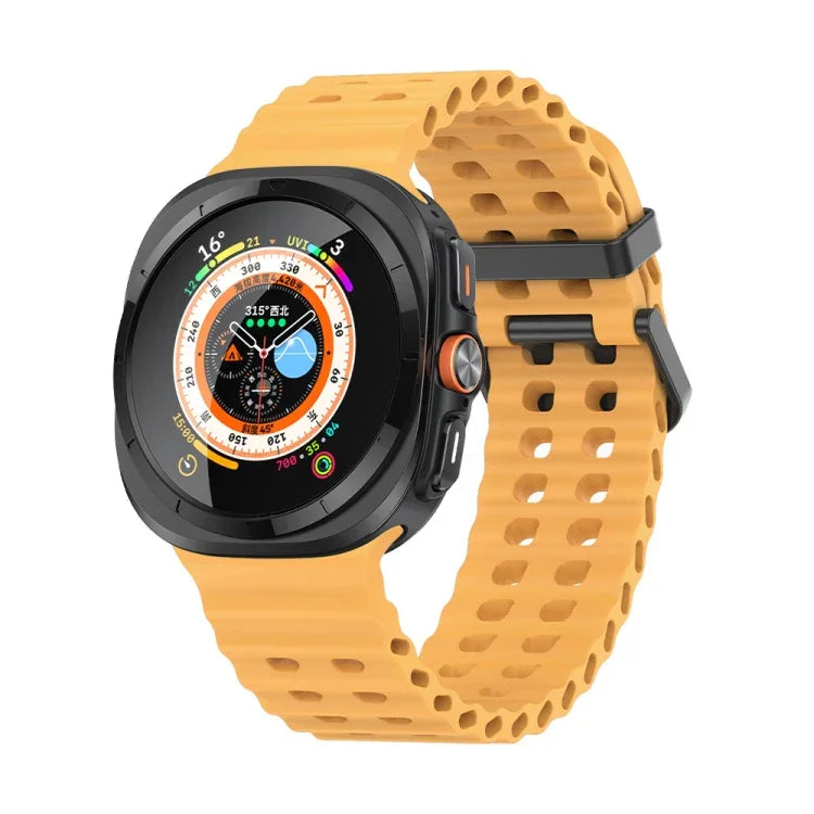 สายซิลิโคนรูสองแถวลายมหาสมุทร สำหรับ Samsung Galaxy Watch Ultra 47mm / Ultra 2025