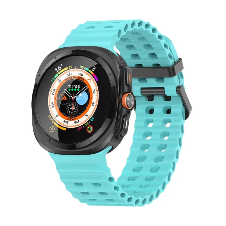 สายซิลิโคนรูสองแถวลายมหาสมุทร สำหรับ Samsung Galaxy Watch Ultra 47mm / Ultra 2025