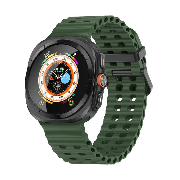 สายซิลิโคนรูสองแถวลายมหาสมุทร สำหรับ Samsung Galaxy Watch Ultra 47mm / Ultra 2025