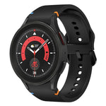 สายรัดนาฬิกาซิลิโคนดีไซน์เย็บแบน สำหรับ Sansung Galaxy Watch5 Pro 45mm, สำหรับ Samsung Galaxy Watch 4 40 / 44mm, สำหรับ Samsung Galaxy Watch 4 Classic 42 / 46mm