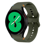 สายรัดนาฬิกาซิลิโคนดีไซน์เย็บแบน สำหรับ Sansung Galaxy Watch5 Pro 45mm, สำหรับ Samsung Galaxy Watch 4 40 / 44mm, สำหรับ Samsung Galaxy Watch 4 Classic 42 / 46mm