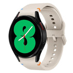 สายรัดนาฬิกาซิลิโคนดีไซน์เย็บแบน สำหรับ Sansung Galaxy Watch5 Pro 45mm, สำหรับ Samsung Galaxy Watch 4 40 / 44mm, สำหรับ Samsung Galaxy Watch 4 Classic 42 / 46mm