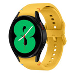 สายรัดนาฬิกาซิลิโคนดีไซน์เย็บแบน สำหรับ Sansung Galaxy Watch5 Pro 45mm, สำหรับ Samsung Galaxy Watch 4 40 / 44mm, สำหรับ Samsung Galaxy Watch 4 Classic 42 / 46mm