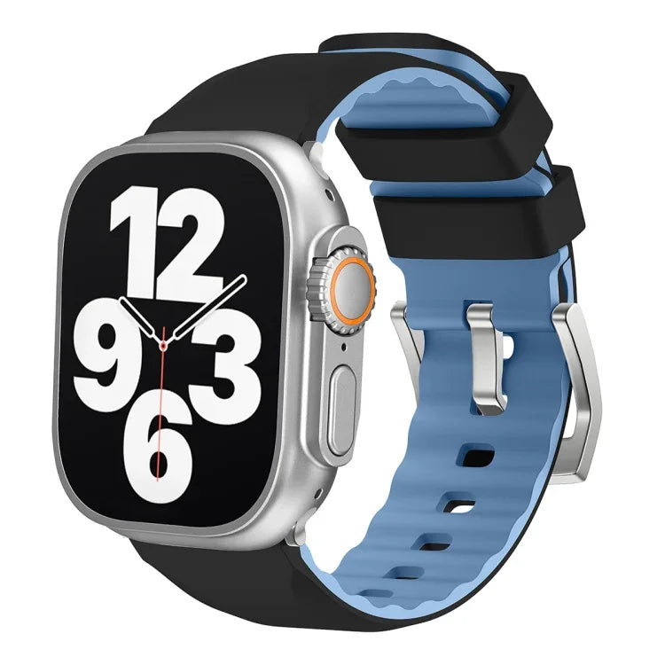 สายซิลิโคนสองสี สำหรับ Apple Watch Series 4 ขนาด 44 มม., สำหรับ Apple Watch Series 4 ขนาด 40 มม.