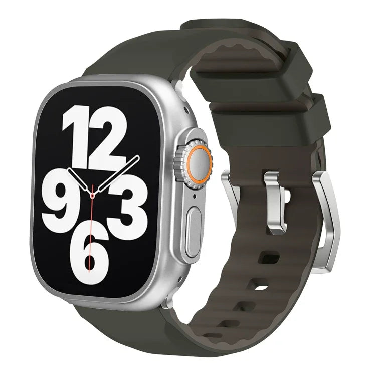 สายซิลิโคนสองสี สำหรับ Apple Watch Series 4 ขนาด 44 มม., สำหรับ Apple Watch Series 4 ขนาด 40 มม.