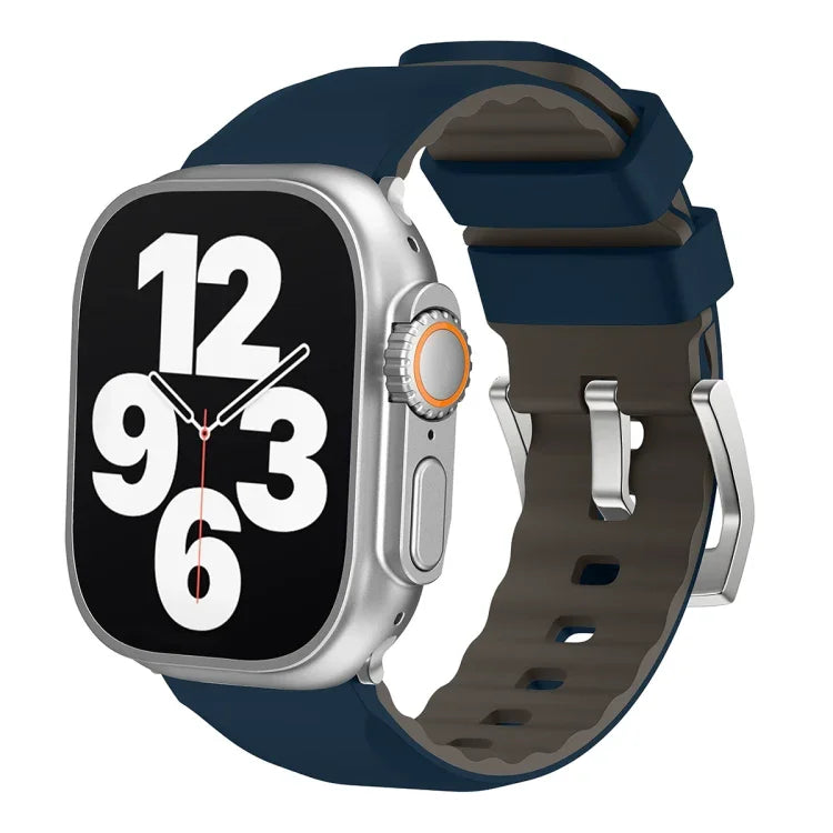 สายซิลิโคนสองสี สำหรับ Apple Watch Series 4 ขนาด 44 มม., สำหรับ Apple Watch Series 4 ขนาด 40 มม.
