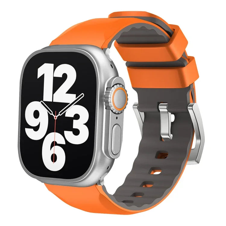 สายซิลิโคนสองสี สำหรับ Apple Watch Series 4 ขนาด 44 มม., สำหรับ Apple Watch Series 4 ขนาด 40 มม.