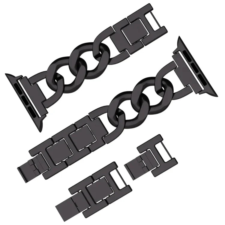 Quick-Release Metal Chain Watch Band, For Apple Watch SE 2023 44mm, For Apple Watch SE 2023 40mm, For Apple Watch Ultra 2 49mm, For Apple Watch Series 9 45mm, For Apple Watch Series 9 41mm, For Apple Watch Ultra 49mm, For Apple Watch Series 8 41mm     ...