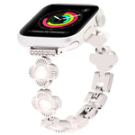 สายโซ่โลหะปลดล็อกเร็วลายใบโคลเวอร์สี่แฉก สำหรับ Apple Watch Series 3 ขนาด 38 มม., สำหรับ Apple Watch Series 3 ขนาด 42 มม.