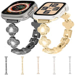 สายโซ่โลหะปลดล็อกเร็วลายใบโคลเวอร์สี่แฉก สำหรับ Apple Watch Series 3 ขนาด 38 มม., สำหรับ Apple Watch Series 3 ขนาด 42 มม.