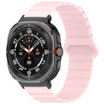 สายซิลิโคนแม่เหล็กลายจุดสองสีสำหรับ Samsung Galaxy Watch Ultra 47มม.