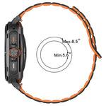 สายซิลิโคนแม่เหล็กลายจุดสองสีสำหรับ Samsung Galaxy Watch Ultra 47มม.