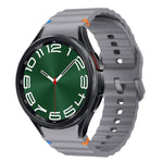 สายรัดนาฬิกาซิลิโคนลายคลื่นเย็บ สำหรับ Samsung Galaxy Watch 7 ขนาด 40 / 44 มม., สำหรับ Samsung Galaxy Watch 6 Classic, สำหรับ Samsung Galaxy Watch 6 ขนาด 40 / 44 มม., สำหรับ Samsung Galaxy Watch 5 ขนาด 40 / 44 มม.
